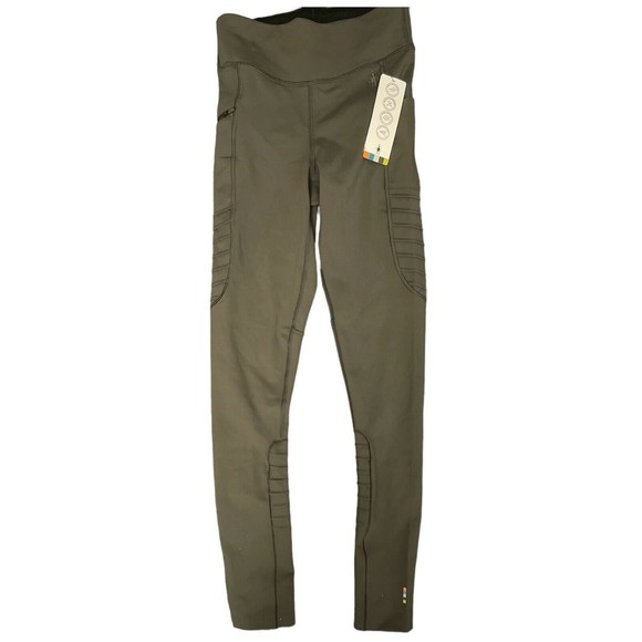 Smartwool Women Merino Wool Sport Moto Tights North Wood Size XS new w/tag - Picture 1 of 3